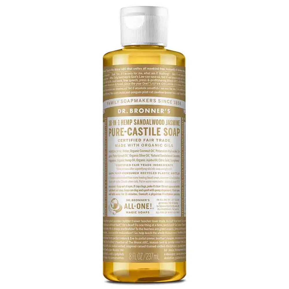 18-In-1 Pure-Castile Soap - Sandalwood & Jasmine
