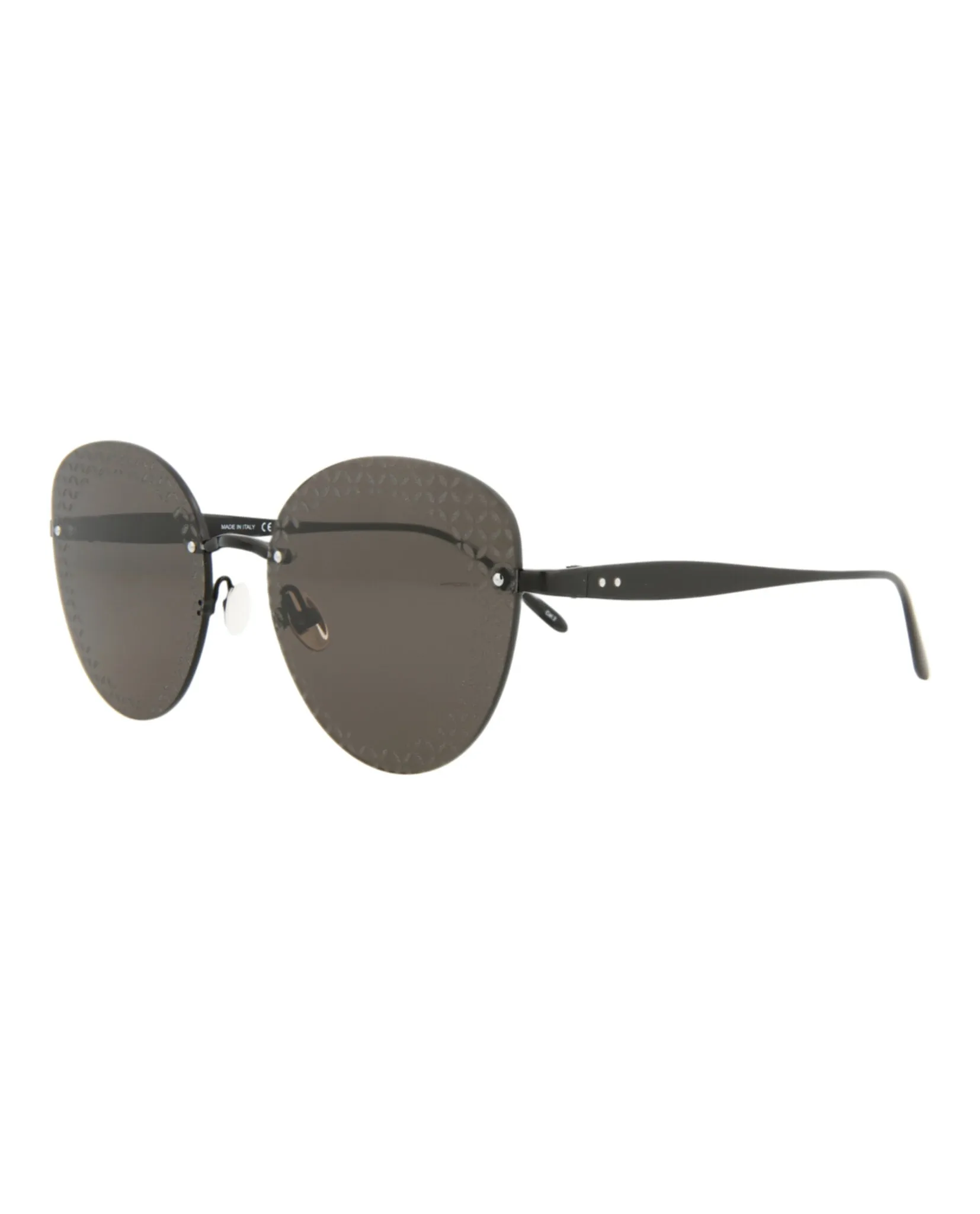 Alaia Womens Cat Eye Black Black Grey Fashion Designer Eyewear