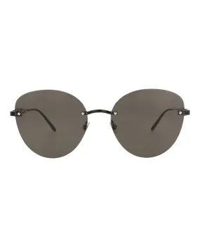 Alaia Womens Cat Eye Black Black Grey Fashion Designer Eyewear