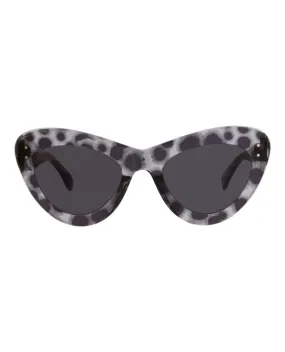 Alaia Womens Cat Eye Grey Grey Grey Fashion Designer Eyewear