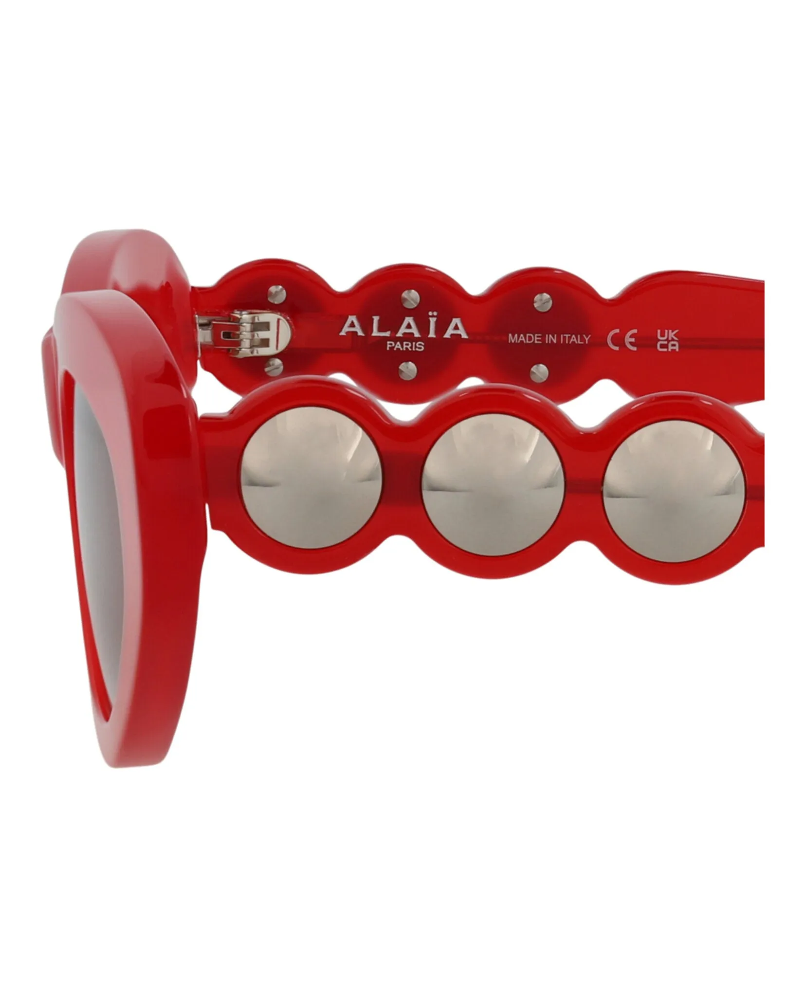 Alaia Womens Cat Eye Red Red Brown Fashion Designer Eyewear