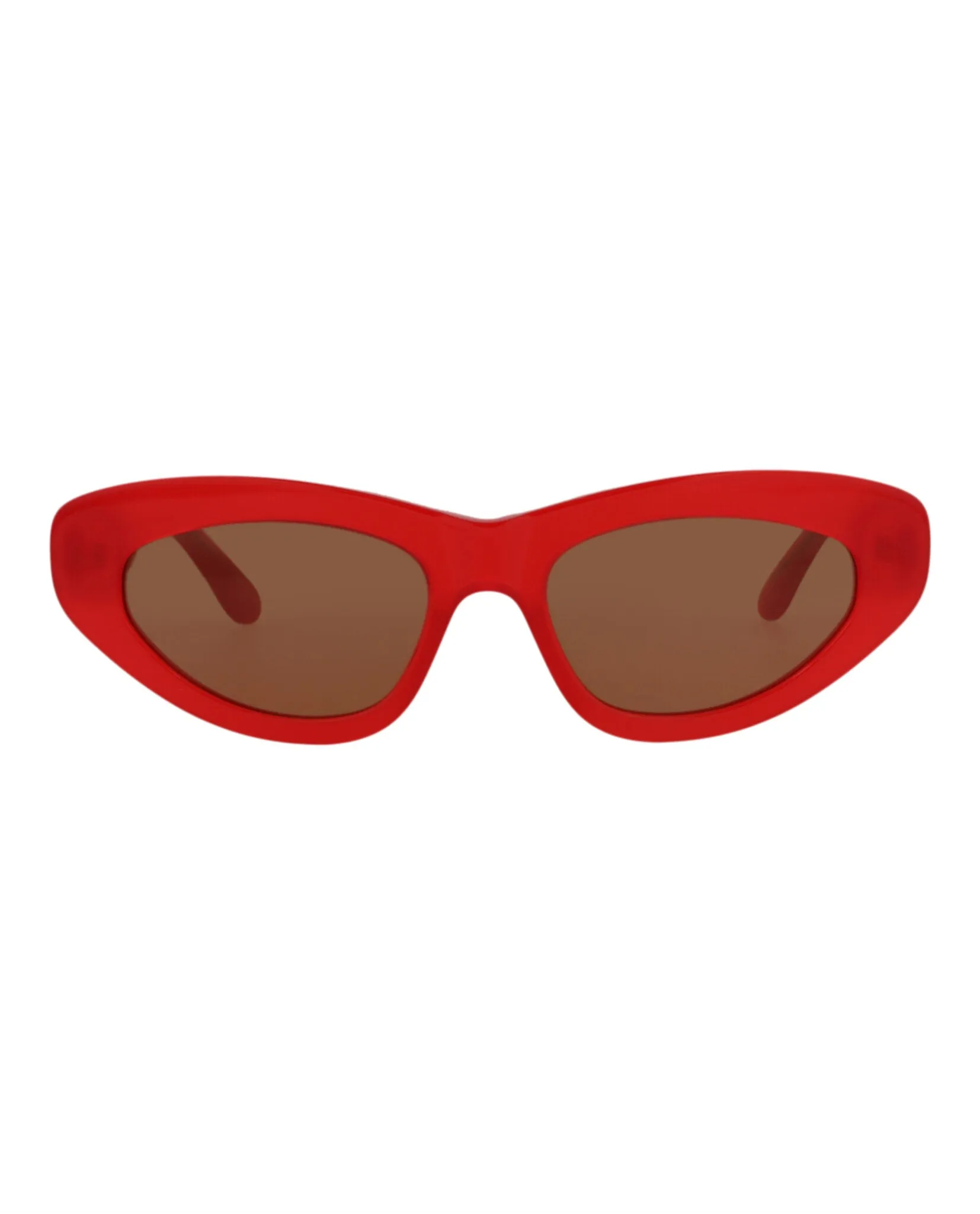 Alaia Womens Cat Eye Red Red Brown Fashion Designer Eyewear