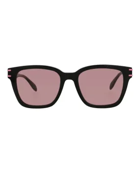 Alexander McQueen Unisex Cat Eye Black Black Pink Fashion Designer Eyewear