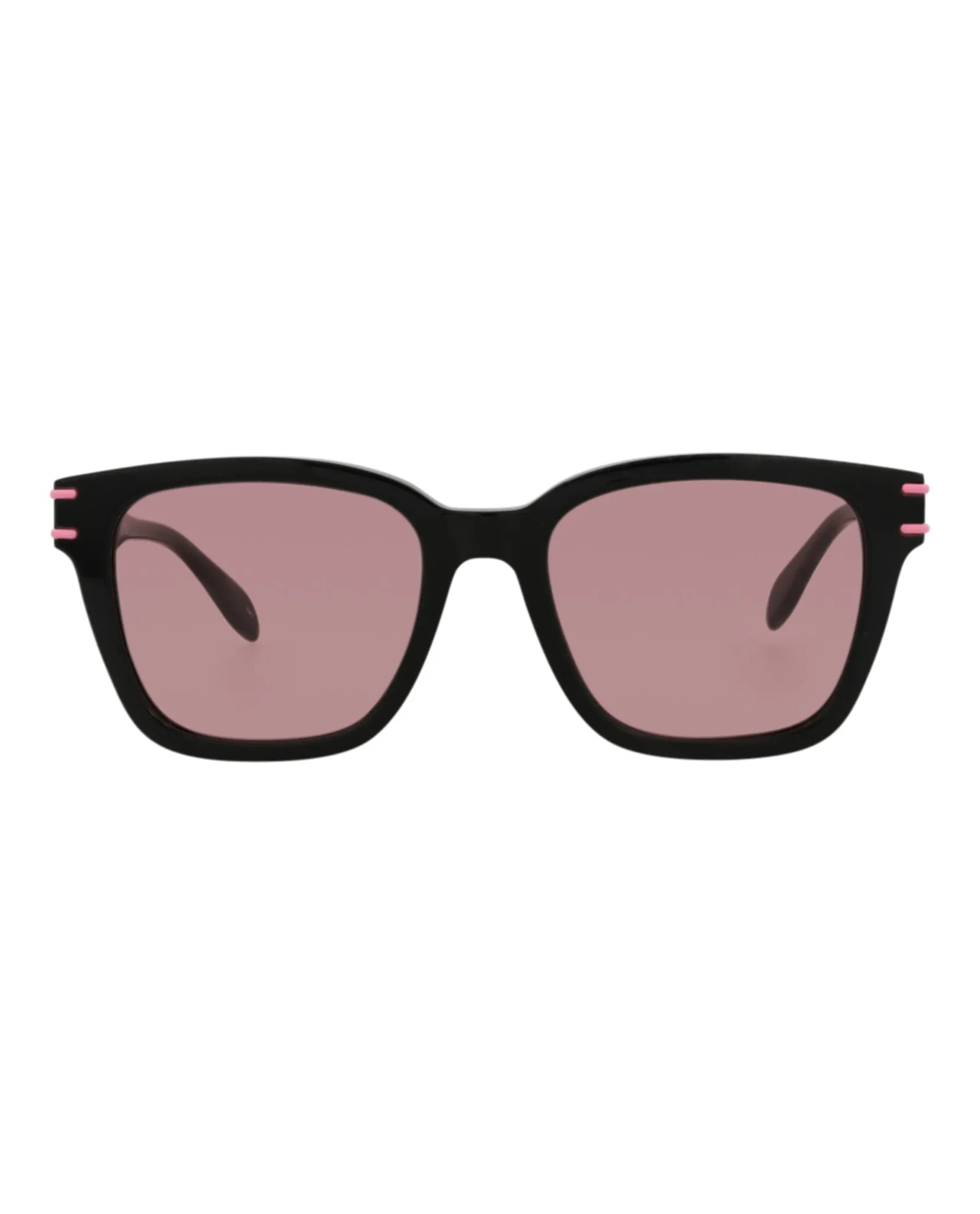 Alexander McQueen Unisex Cat Eye Black Black Pink Fashion Designer Eyewear
