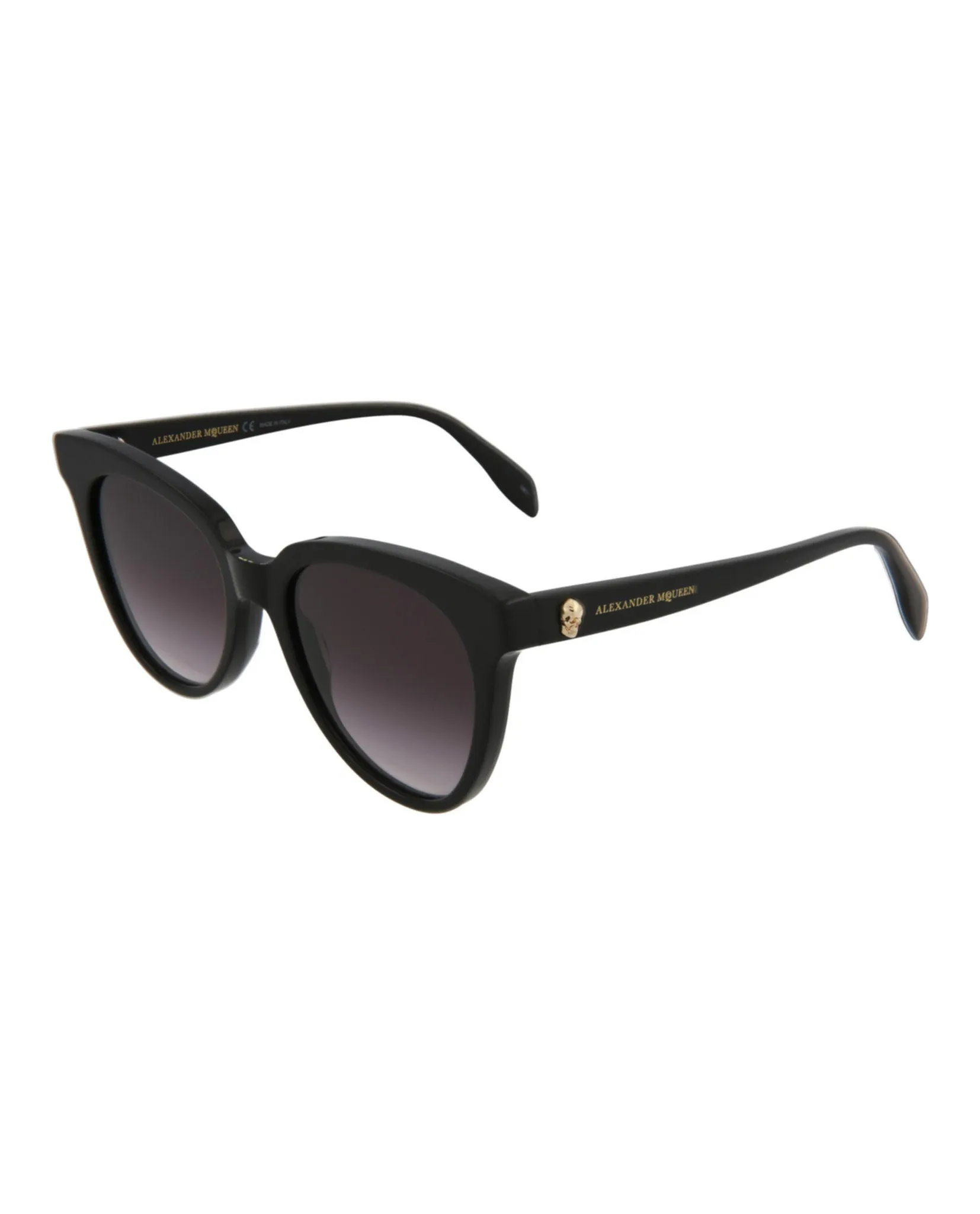 Alexander McQueen Womens Cat Eye Black Fashion Designer Eyewear