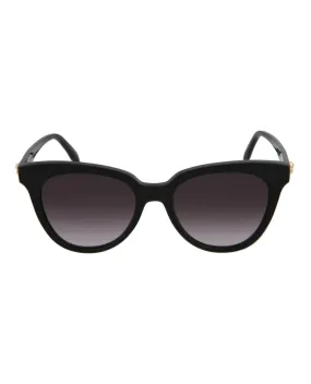 Alexander McQueen Womens Cat Eye Black Fashion Designer Eyewear