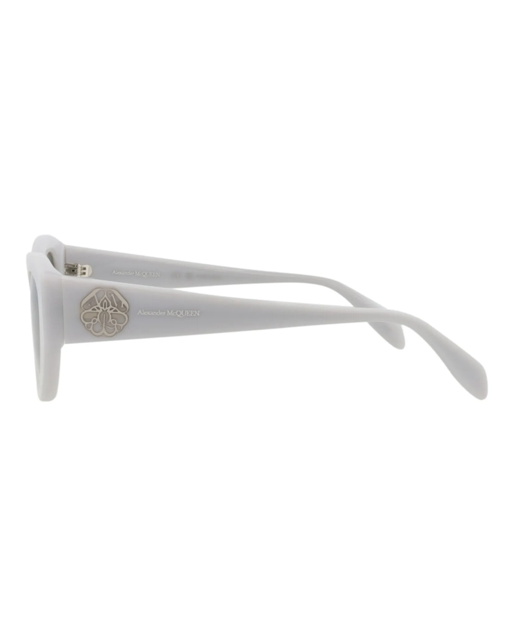 Alexander McQueen Womens Cat Eye Grey Grey Green Fashion Designer Eyewear