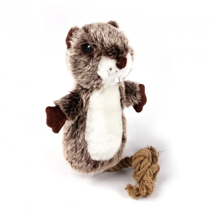 All For Paws Classic Plush Beaver Dog Toy - Durable, Soft, Squeaky - Justin Model