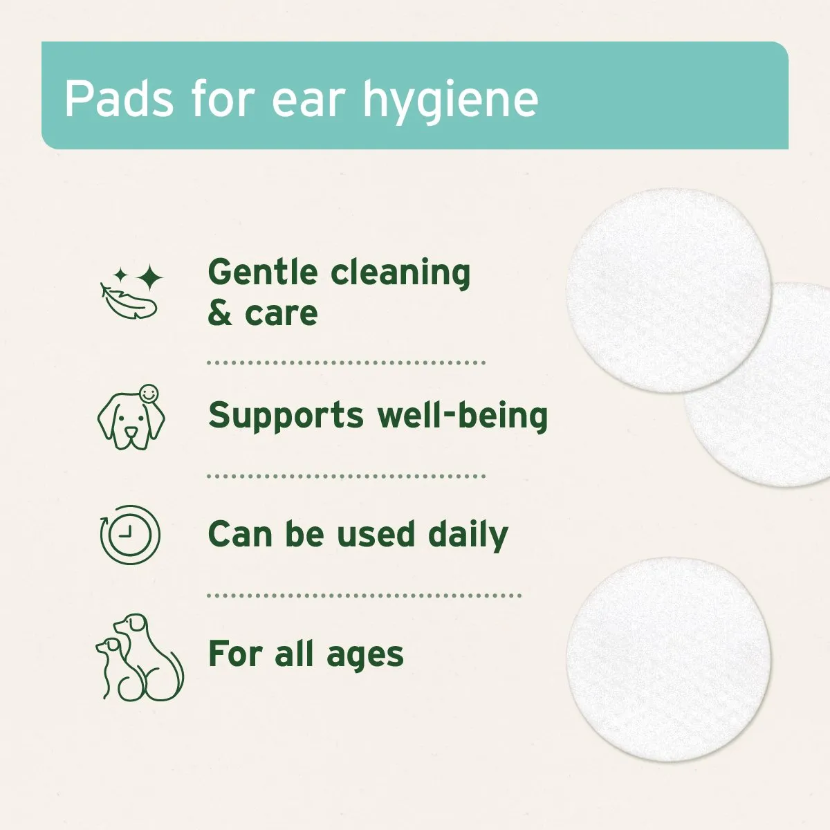 AniForte Ear Cleaning Pads - 100 Pieces