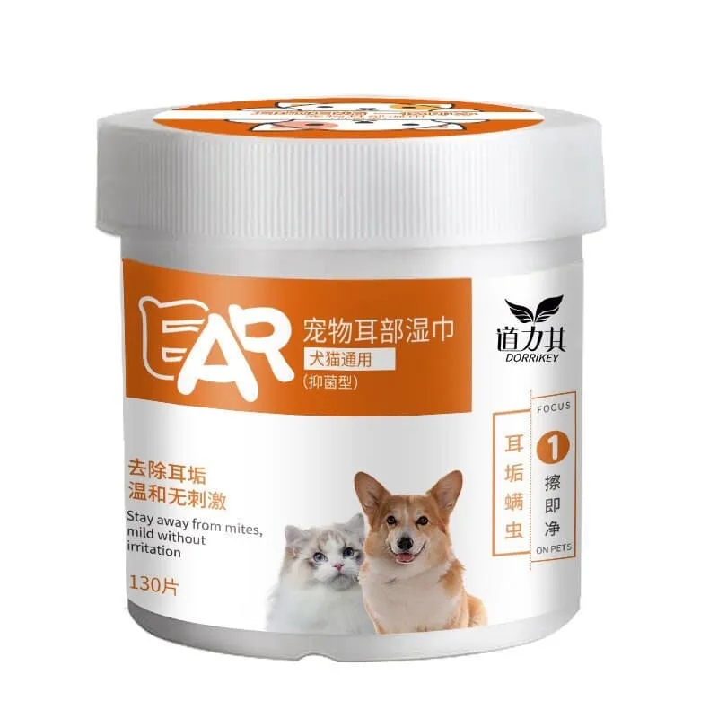 ANIMAL  Wet Wipes Eye Tear Ear Stain Remover  Portable Wet Towels Dog Cat Cleaning Wipes Grooming Wipes Towel