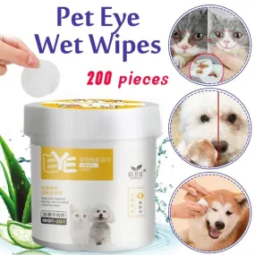 ANIMAL  Wet Wipes Eye Tear Ear Stain Remover  Portable Wet Towels Dog Cat Cleaning Wipes Grooming Wipes Towel