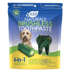 Ark Naturals Brushless-Toothpaste Medium Dog Treats