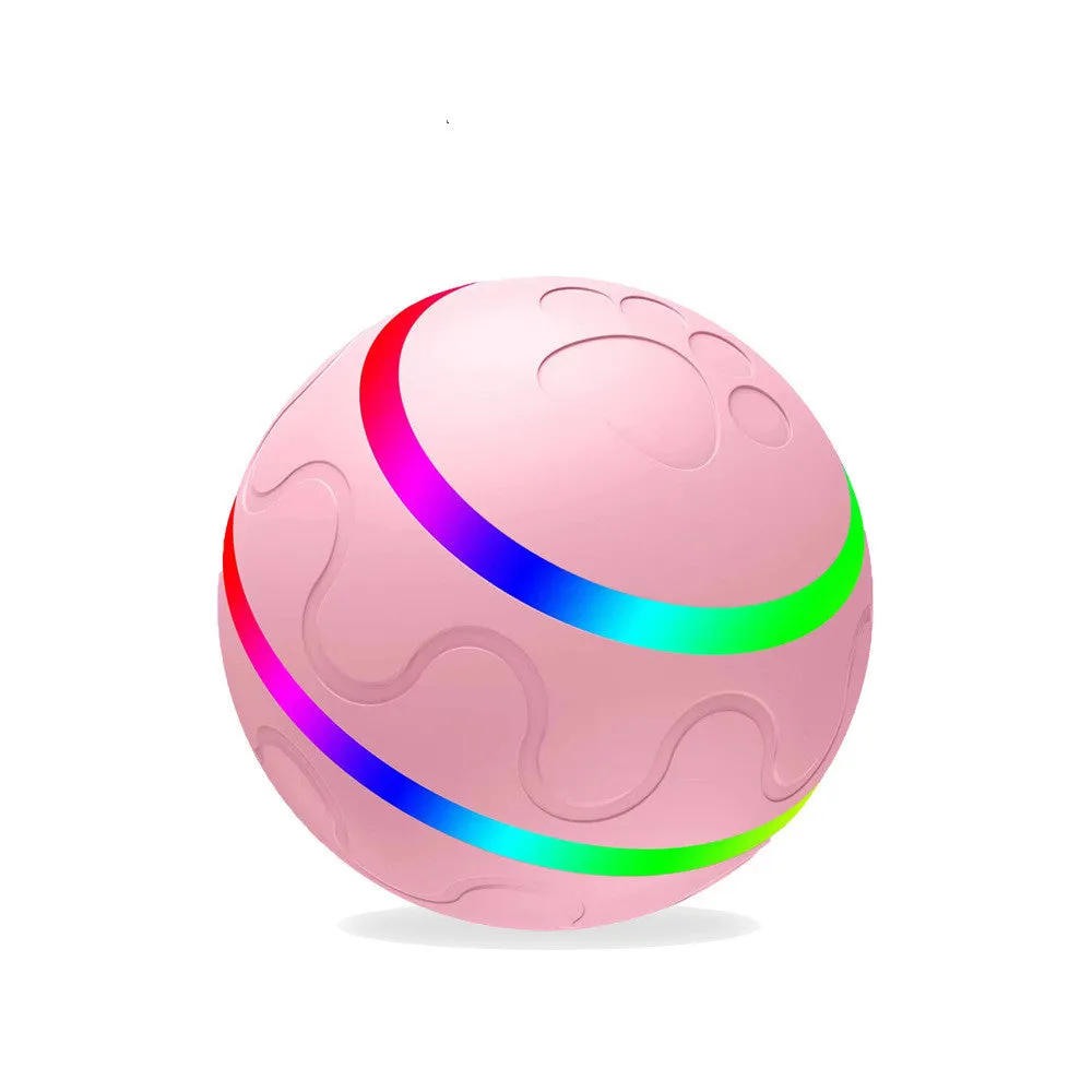 Automatic Self Rotating USB Intelligent  Wicked Cat Toy Ball for entertainment of cats
