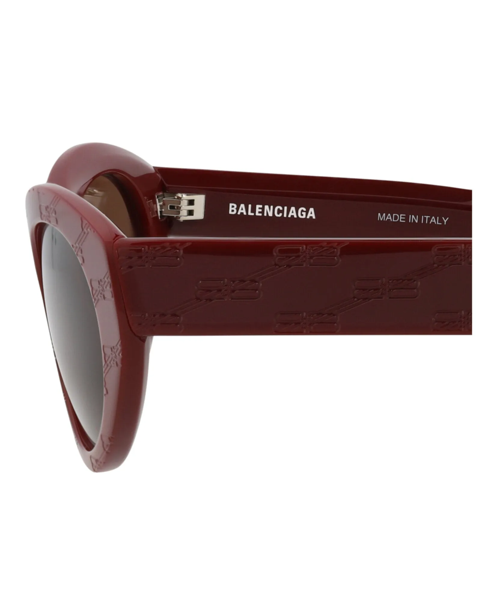 Balenciaga Unisex Cat Eye Burgundy Burgundy Brown Fashion Designer Eyewear