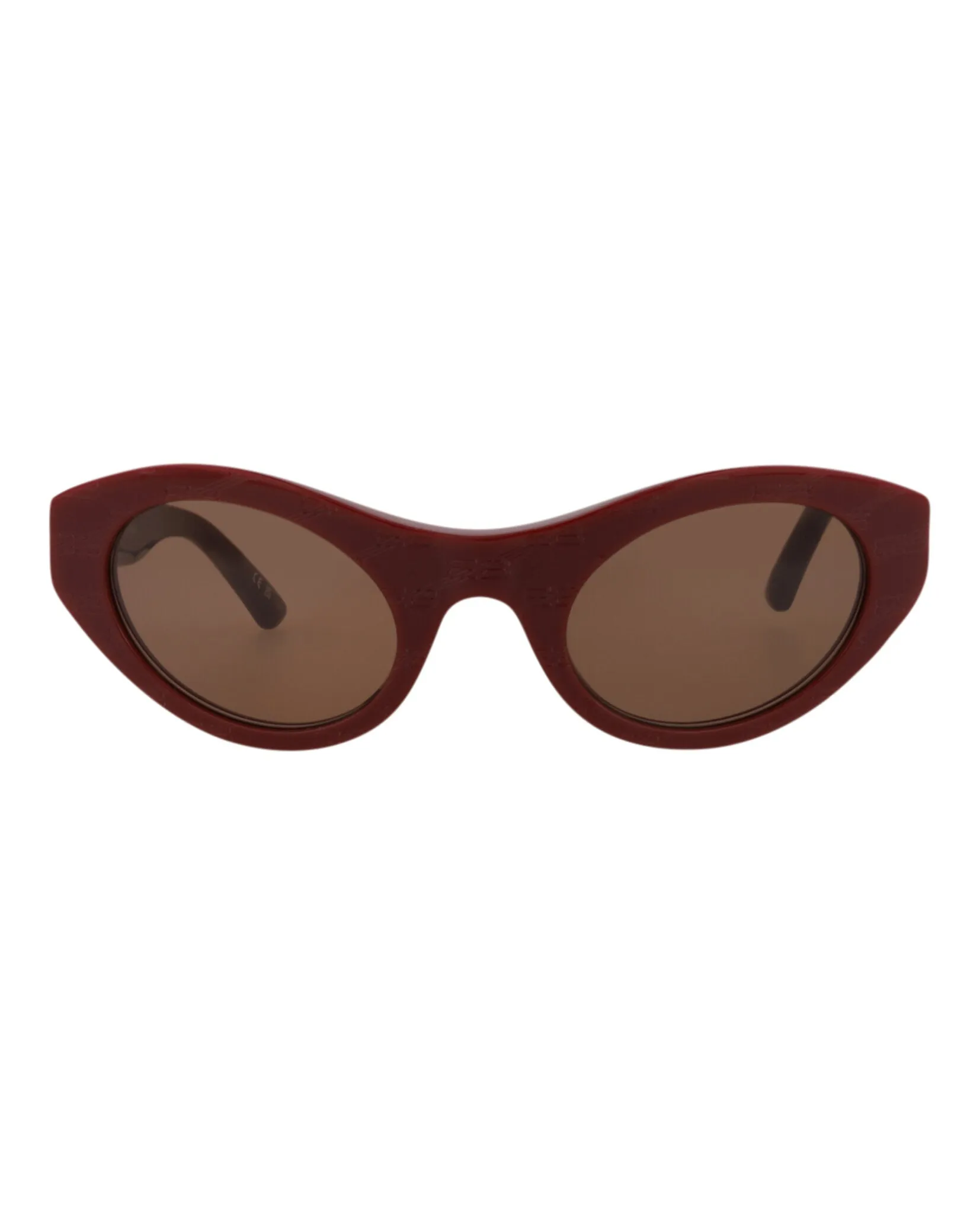 Balenciaga Unisex Cat Eye Burgundy Burgundy Brown Fashion Designer Eyewear