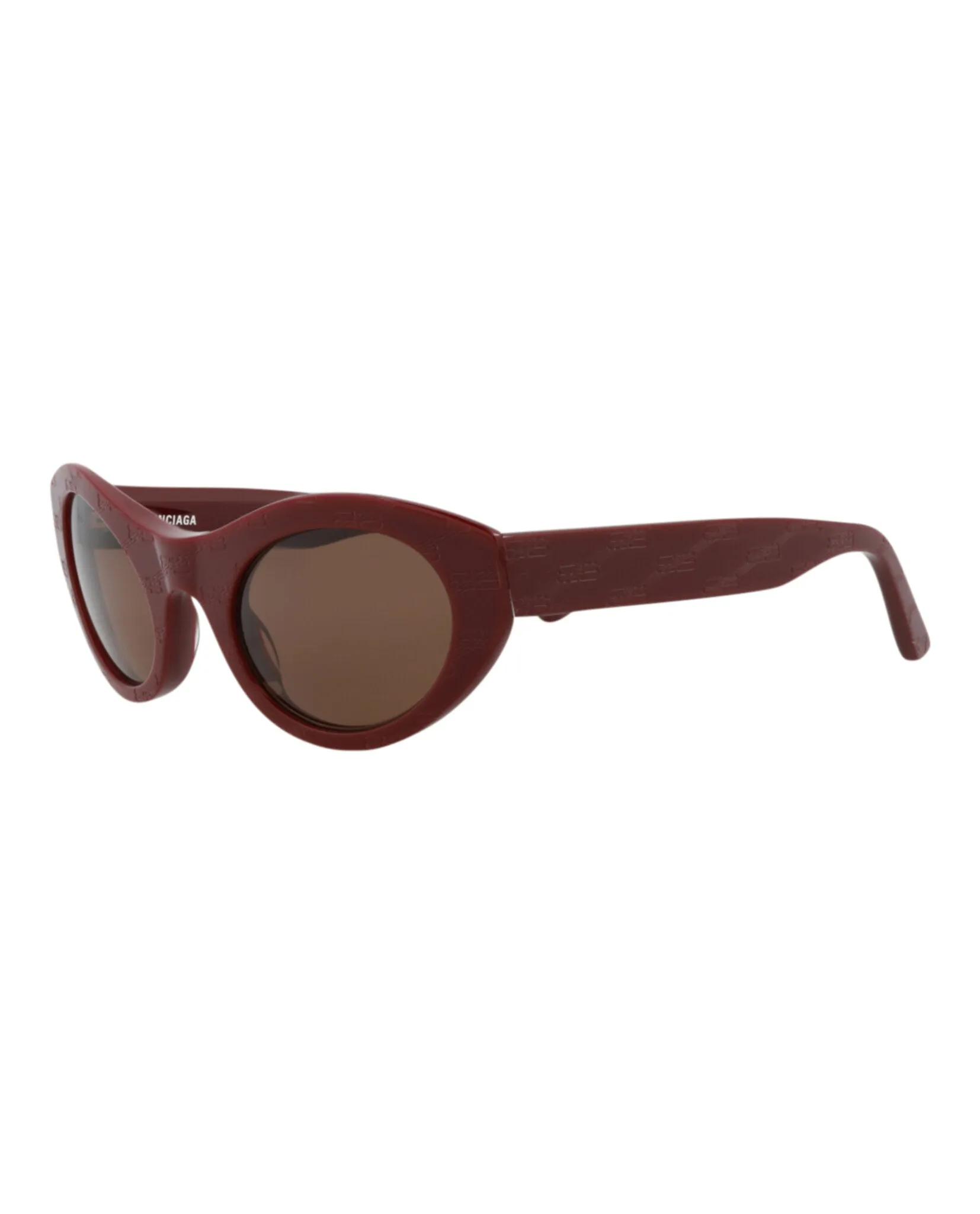Balenciaga Unisex Cat Eye Burgundy Burgundy Brown Fashion Designer Eyewear