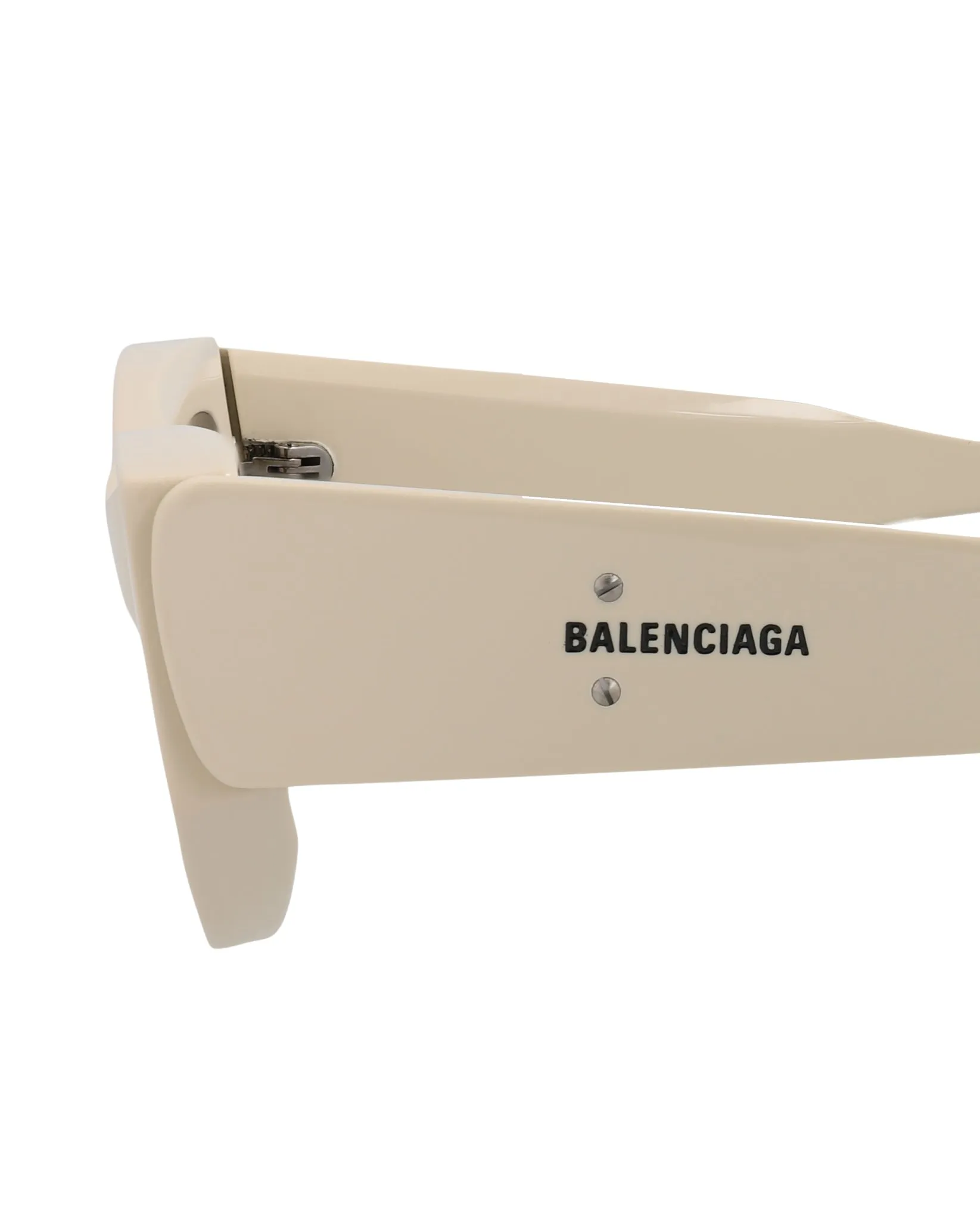 Balenciaga Womens Cat Eye Beige Beige Grey Fashion Designer Eyewear