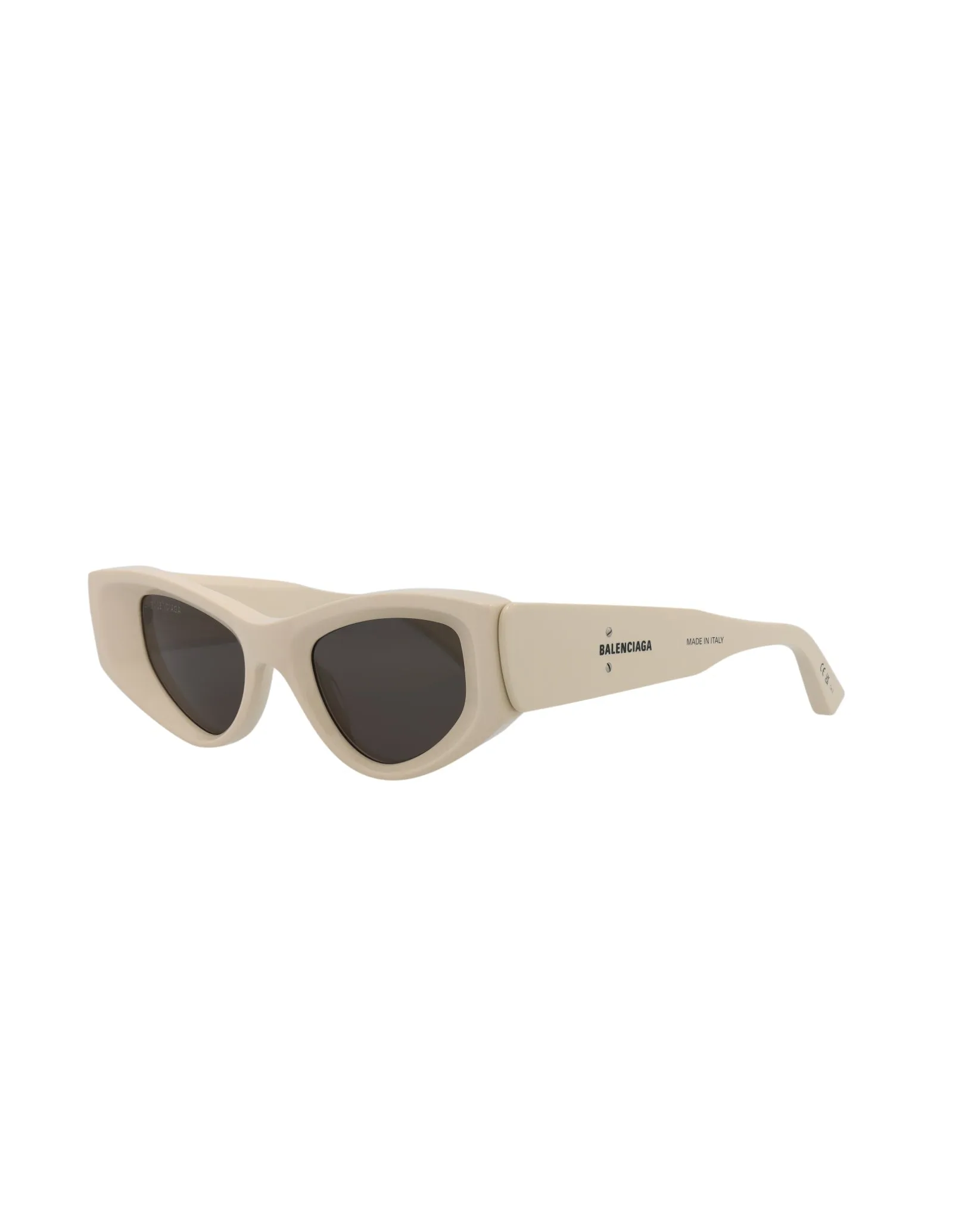 Balenciaga Womens Cat Eye Beige Beige Grey Fashion Designer Eyewear