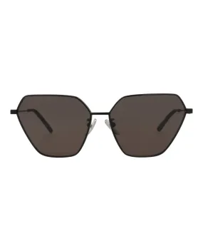 Balenciaga Womens Cat Eye Black Black Grey Fashion Designer Eyewear