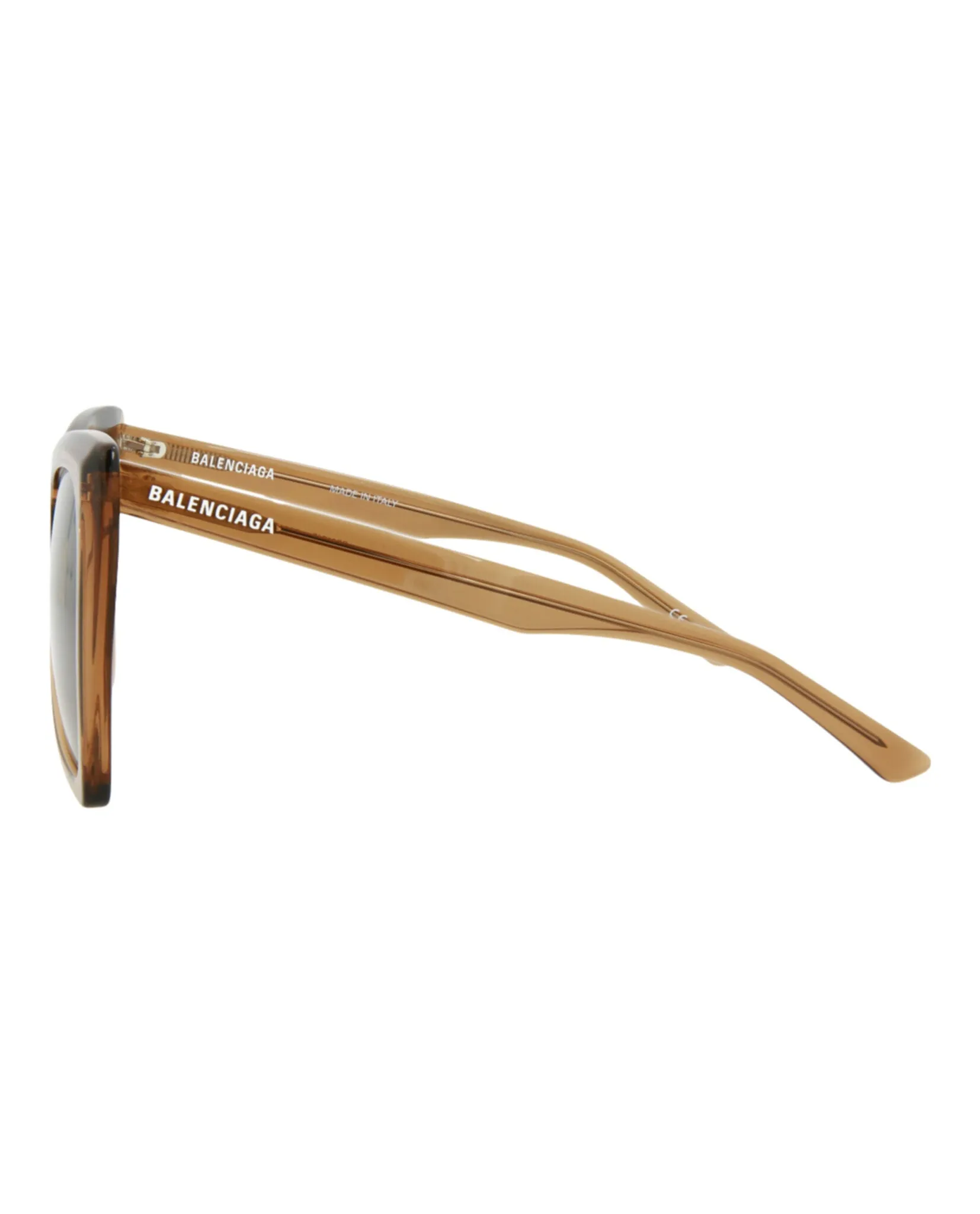 Balenciaga Womens Cat Eye Brown Brown Brown Fashion Designer Eyewear