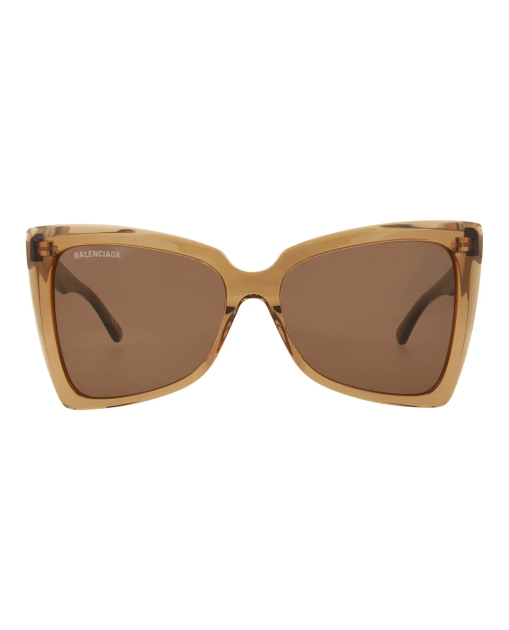 Balenciaga Womens Cat Eye Brown Brown Brown Fashion Designer Eyewear