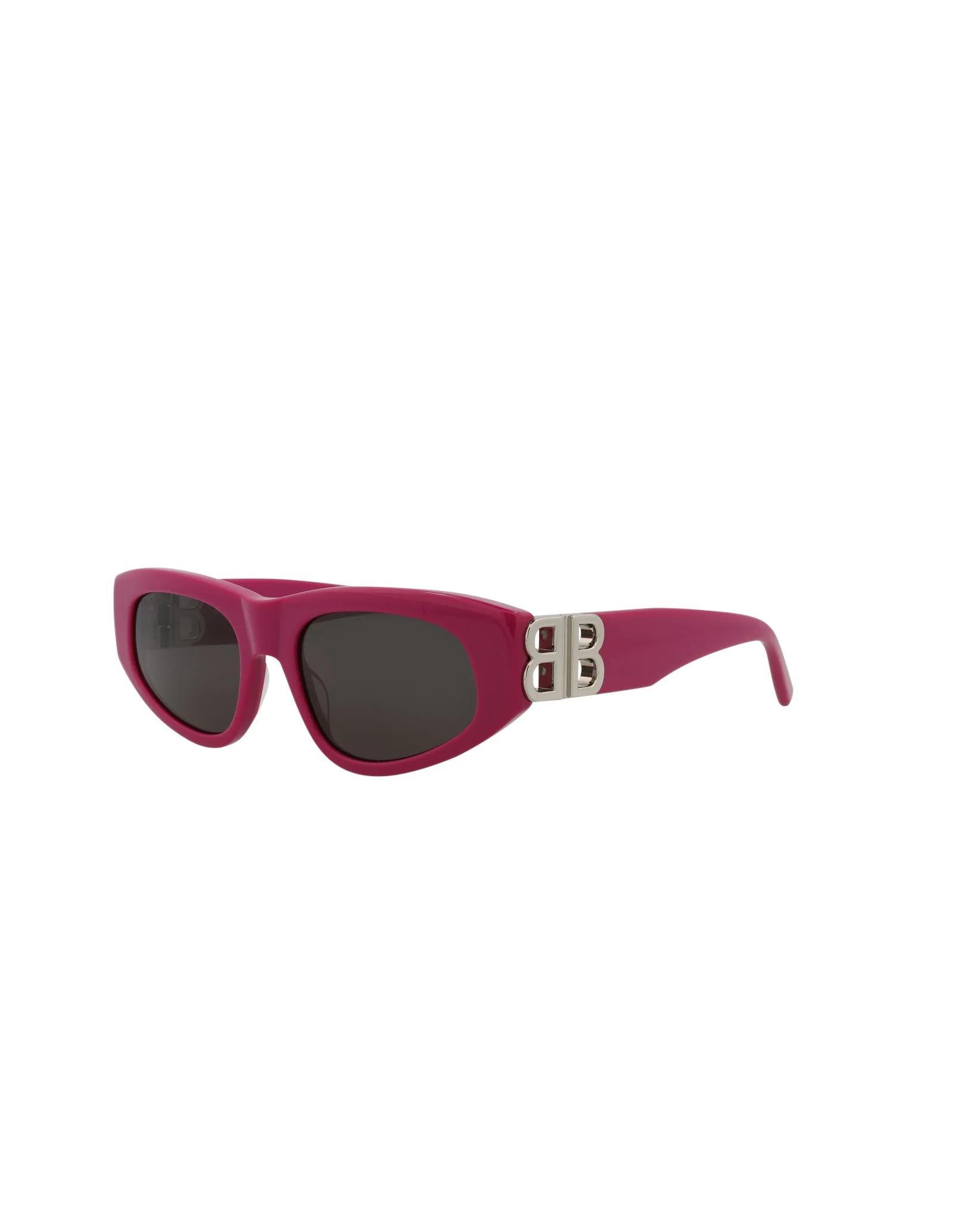 Balenciaga Womens Cat Eye Fuchsia Silver Grey Fashion Designer Eyewear