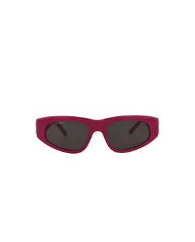 Balenciaga Womens Cat Eye Fuchsia Silver Grey Fashion Designer Eyewear