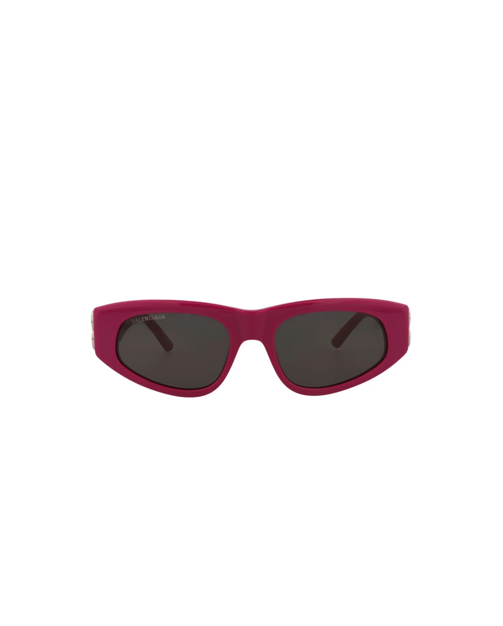Balenciaga Womens Cat Eye Fuchsia Silver Grey Fashion Designer Eyewear