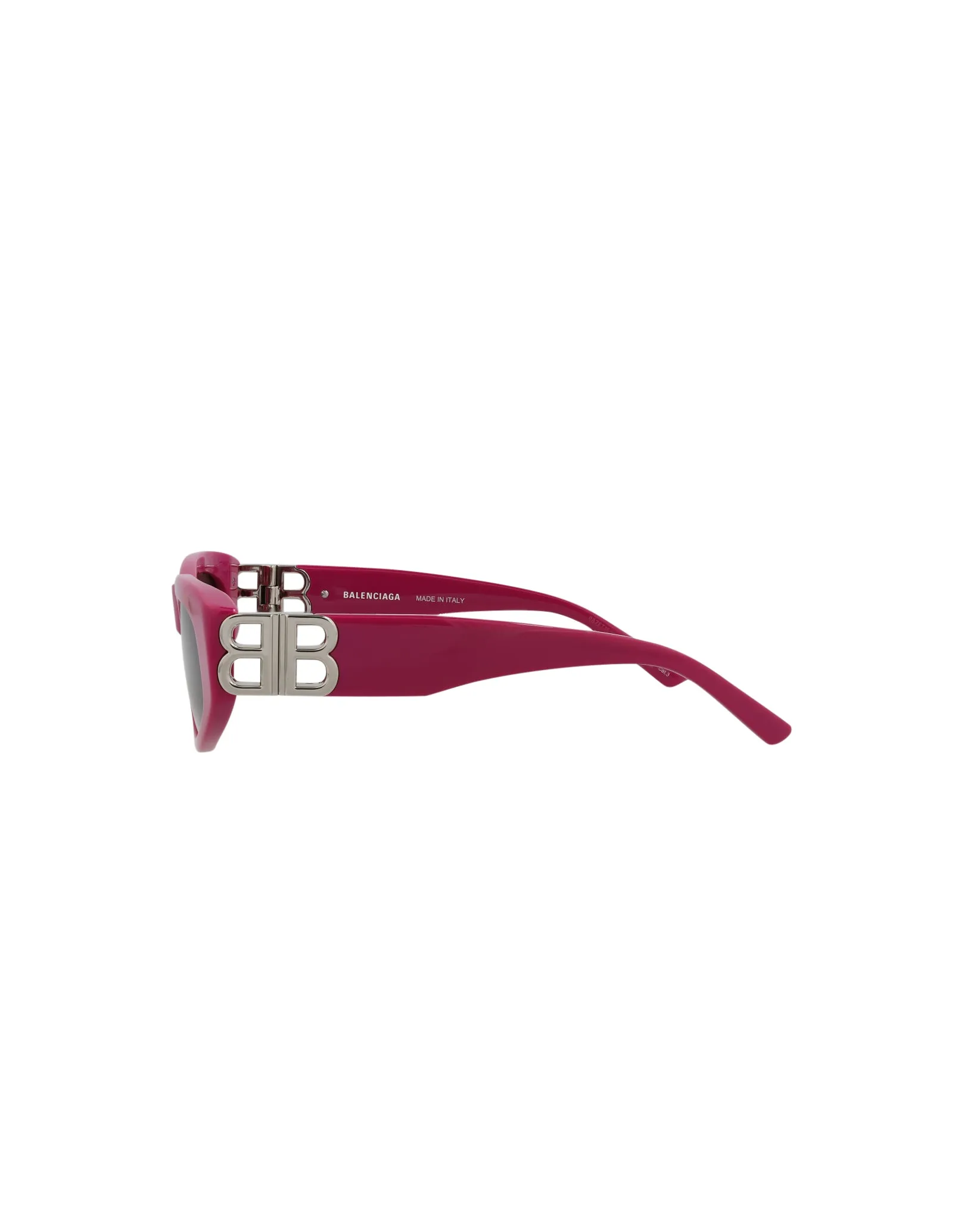 Balenciaga Womens Cat Eye Fuchsia Silver Grey Fashion Designer Eyewear