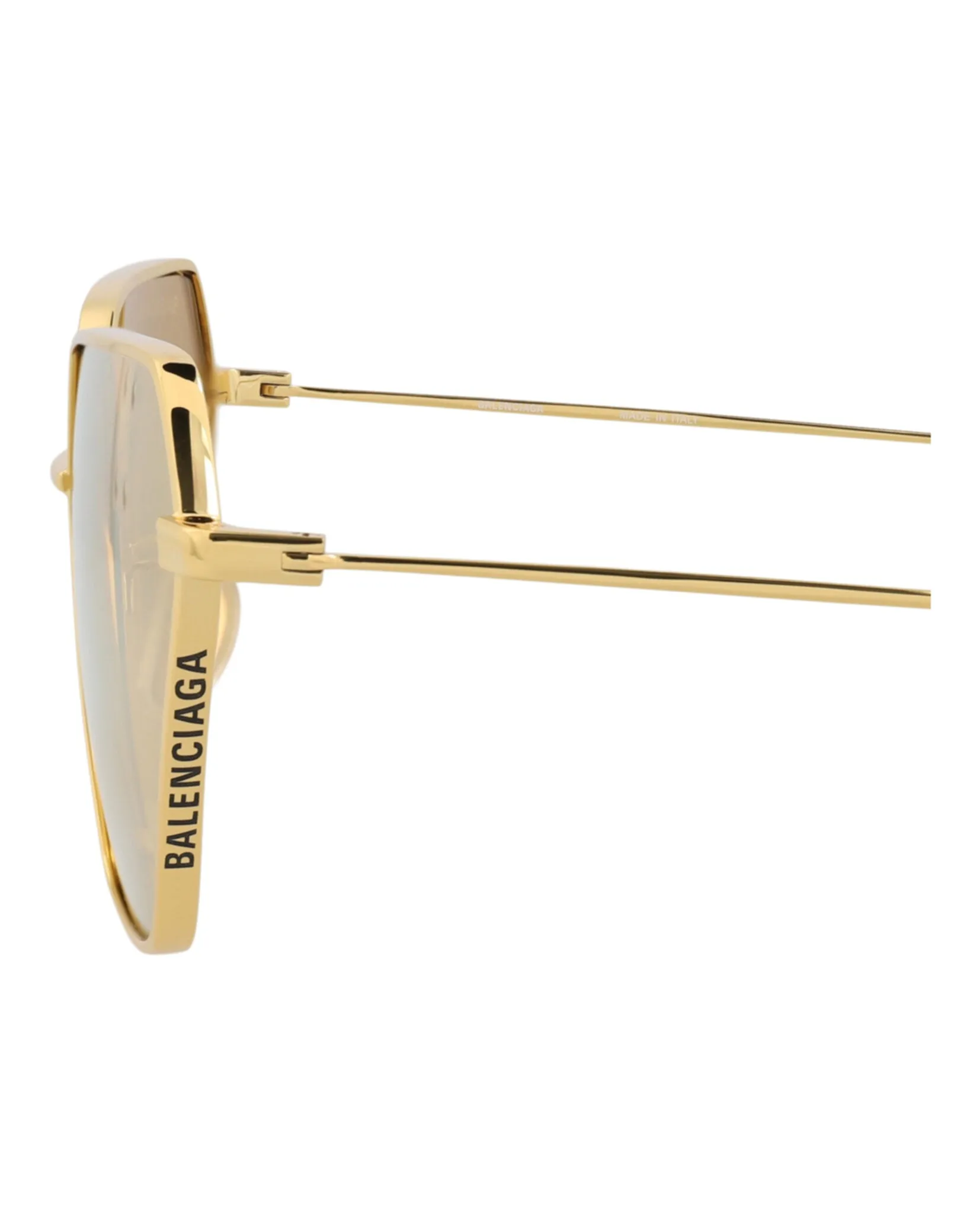 Balenciaga Womens Cat Eye Gold Gold Yellow Fashion Designer Eyewear
