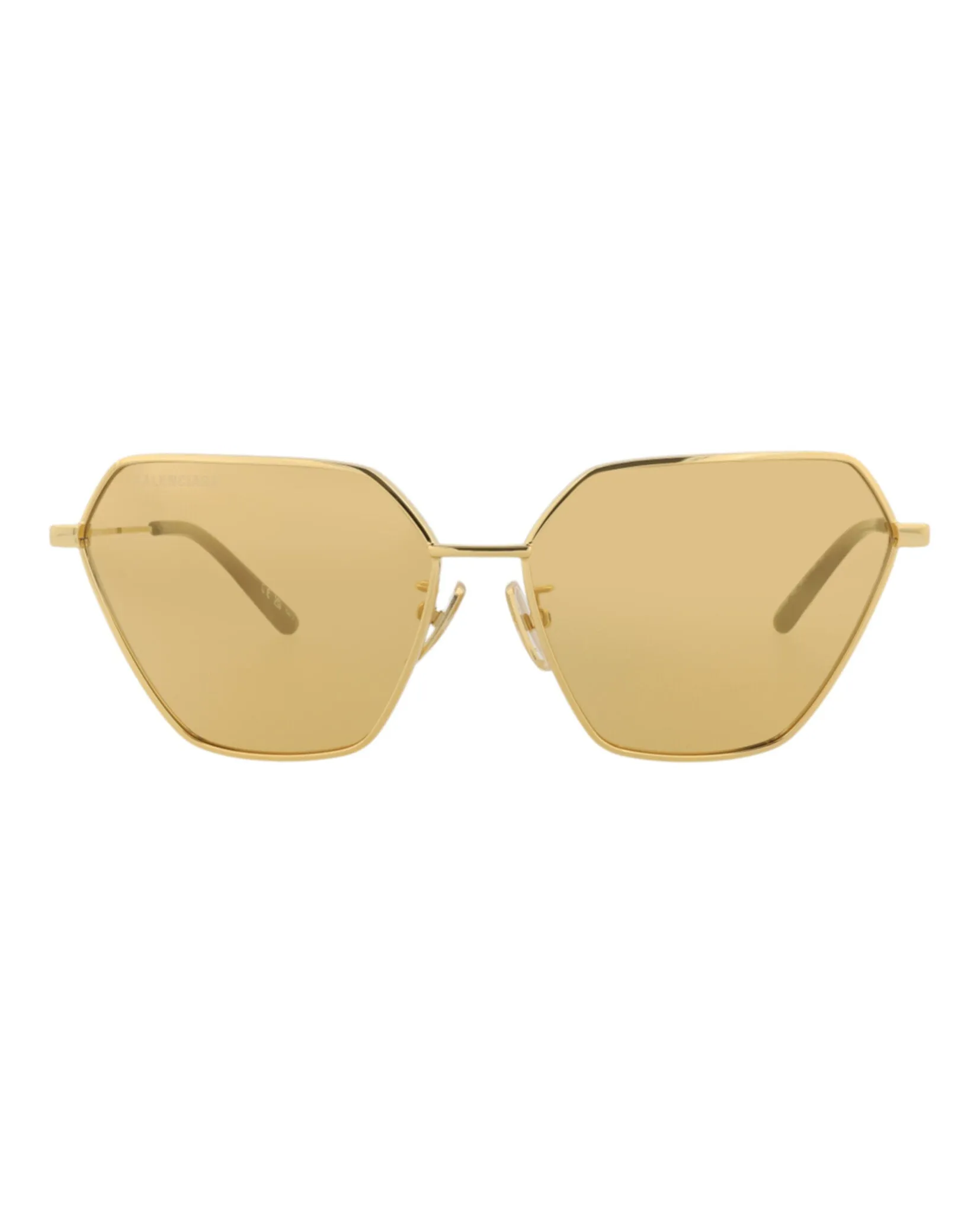 Balenciaga Womens Cat Eye Gold Gold Yellow Fashion Designer Eyewear