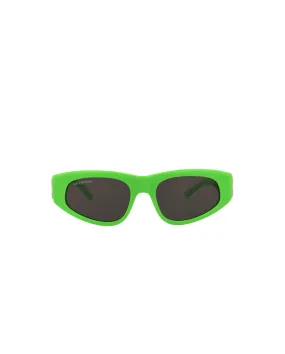Balenciaga Womens Cat Eye Green Silver Grey Fashion Designer Eyewear