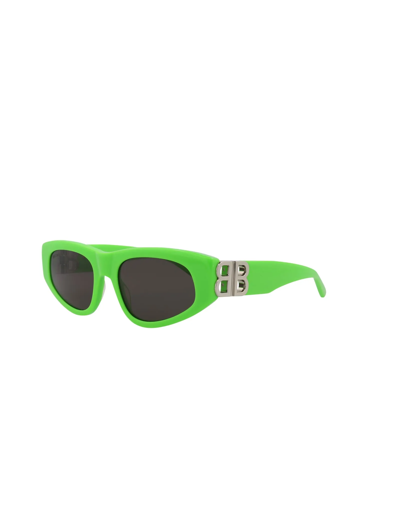 Balenciaga Womens Cat Eye Green Silver Grey Fashion Designer Eyewear