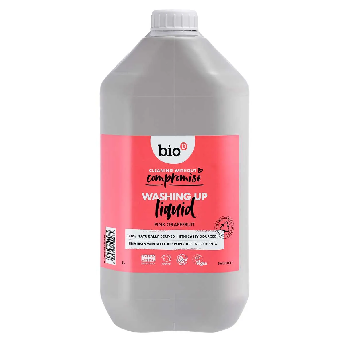 Bio-D Pink Grapefruit Washing Up Liquid 5L