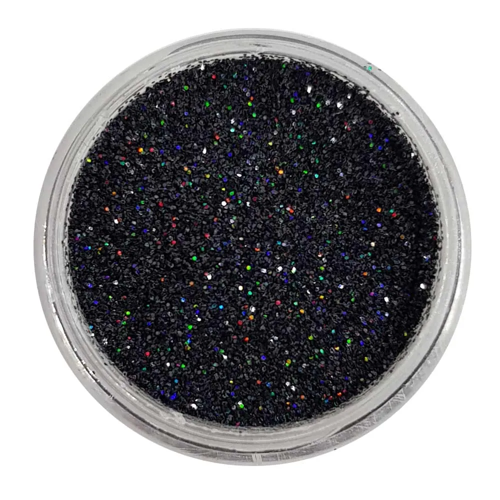Black Glitter (Fine Holographic Glitter) - Gunpowder Plot