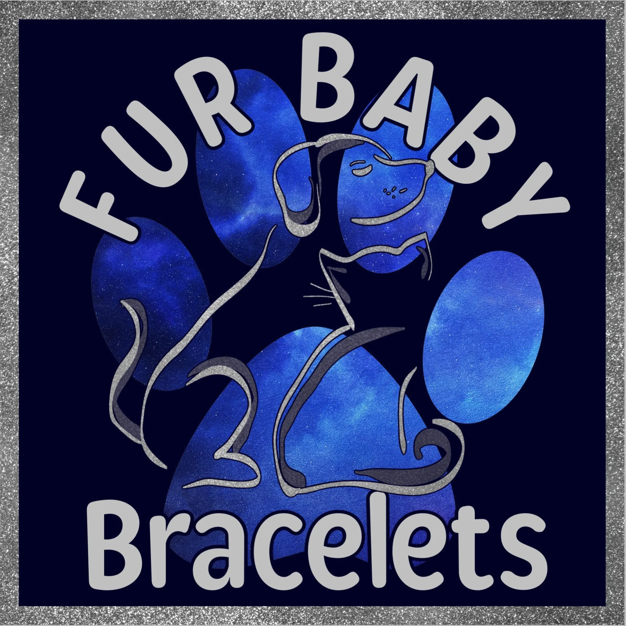 BLACK PET ID TAG
