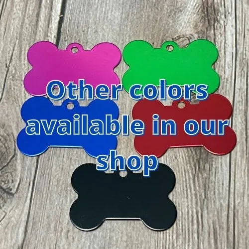 BLACK PET ID TAG