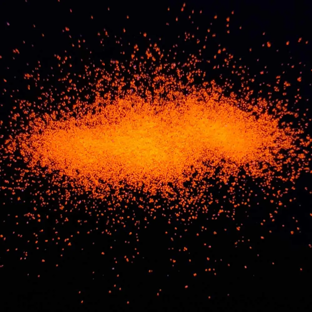 Bright Orange Glitter (Fine Neon UV Glitter) - Juiced Orange