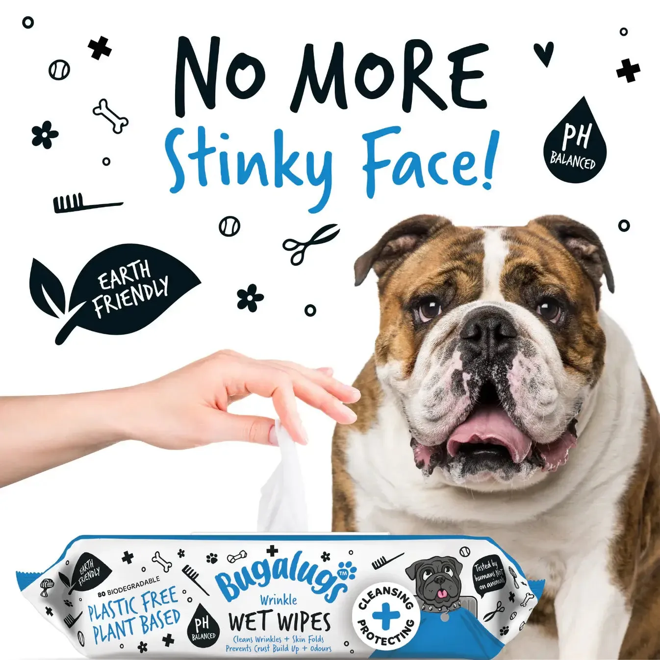 Bugalugs Wrinkle Wet Wipes