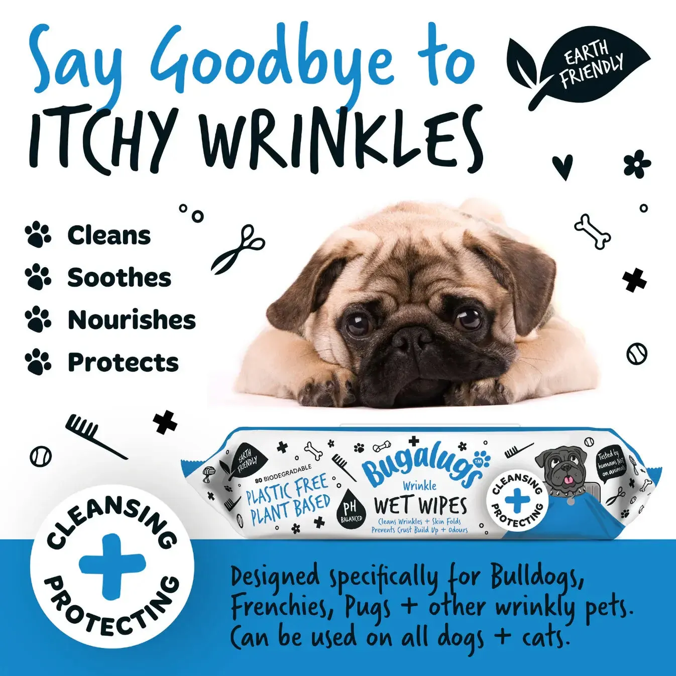 Bugalugs Wrinkle Wet Wipes