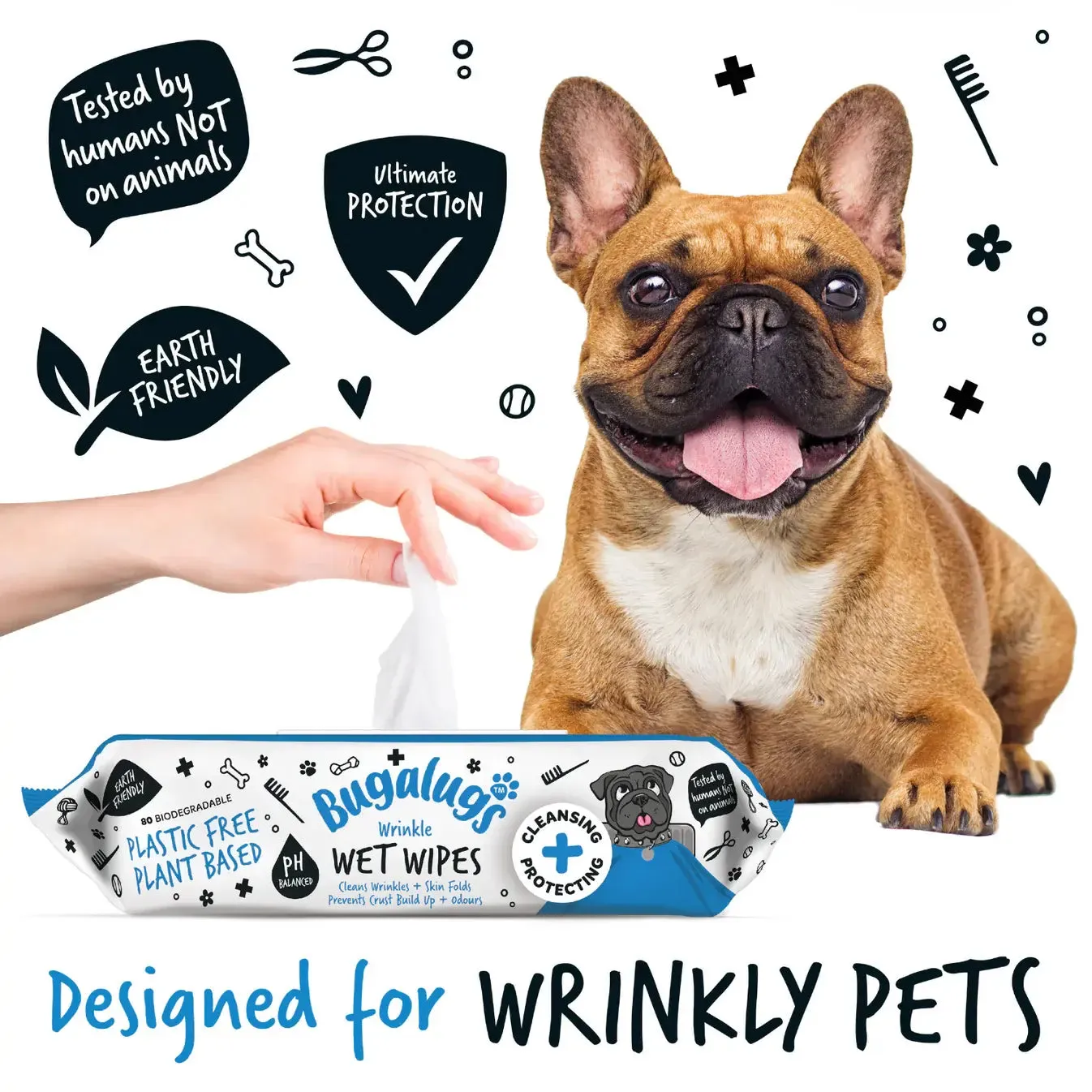 Bugalugs Wrinkle Wet Wipes