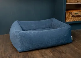 Burnham Bolster Towelling Bed Cover - Denim