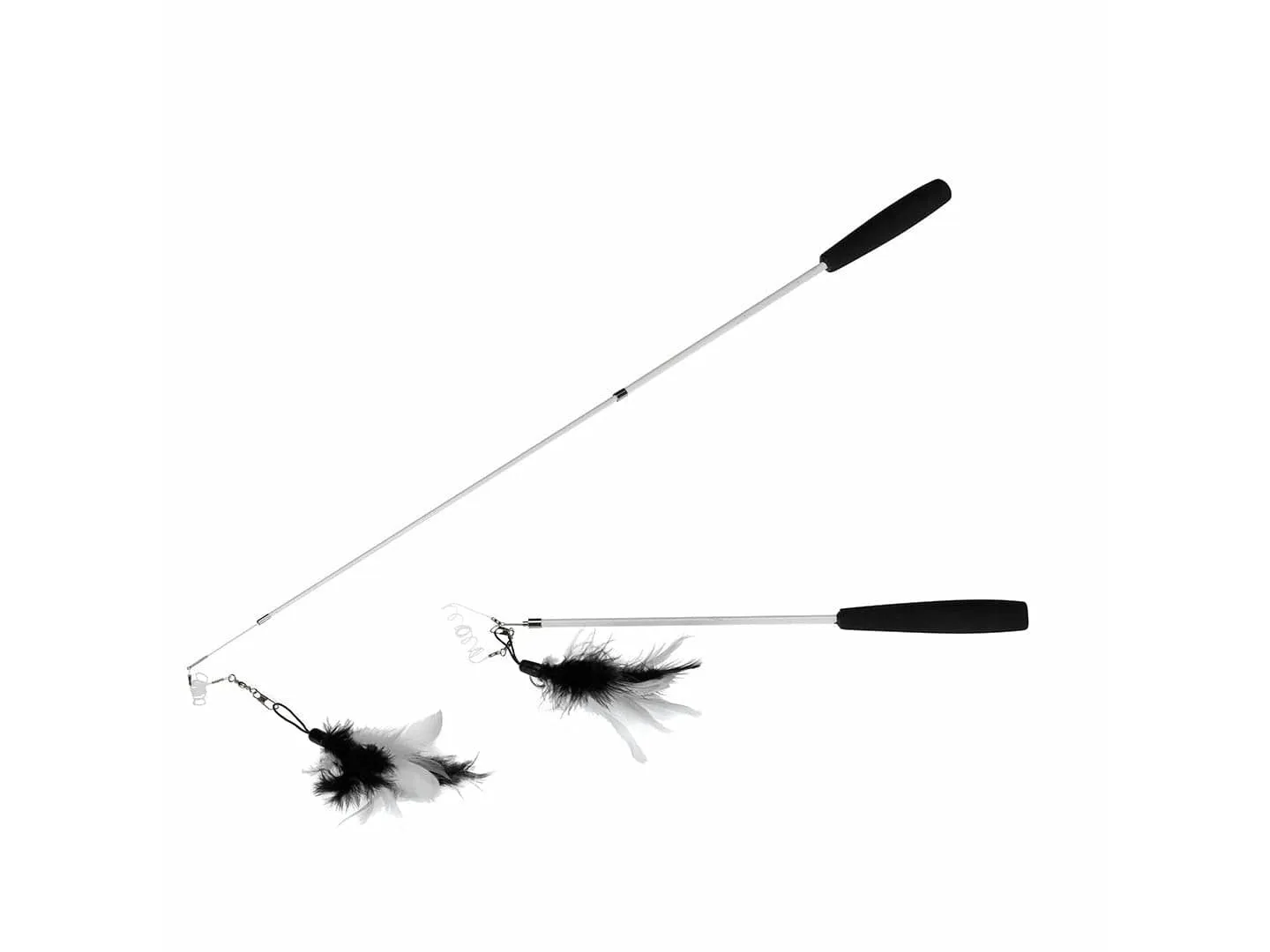 Cat Fishing Rod Telescope 35-95CM black/white
