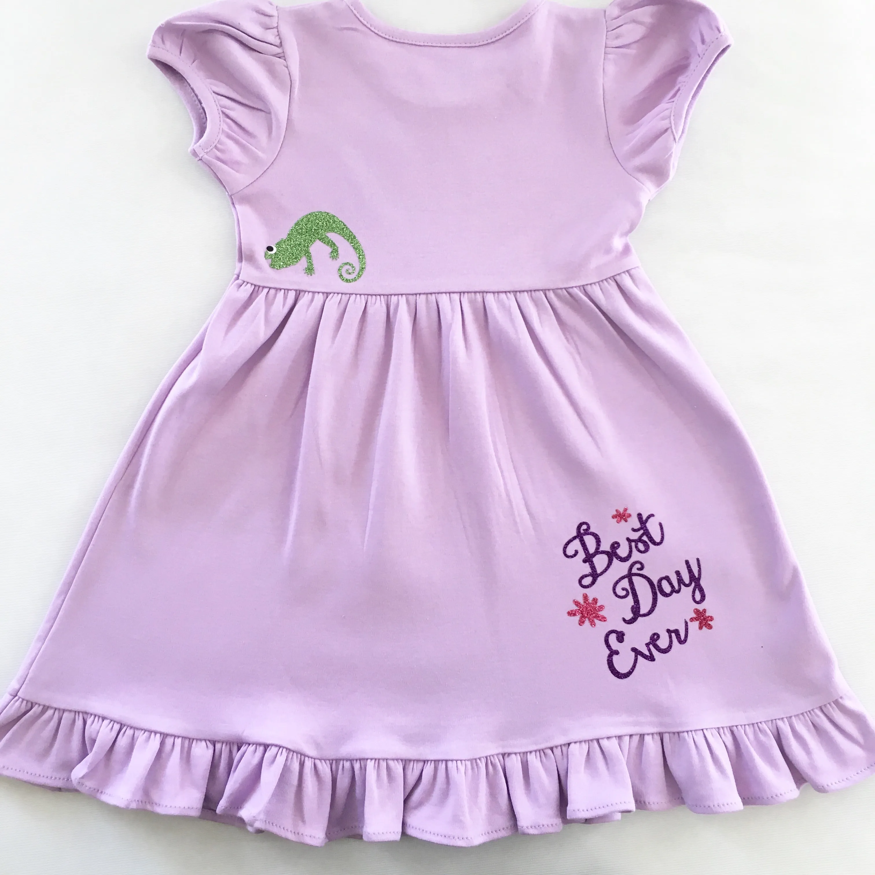 Classic Rapunzel Princess Glitter Dress