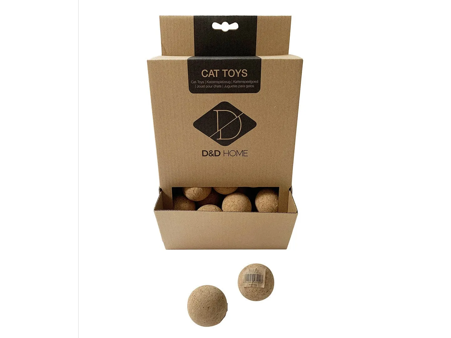Cora cat toy 4x4x4cm brown