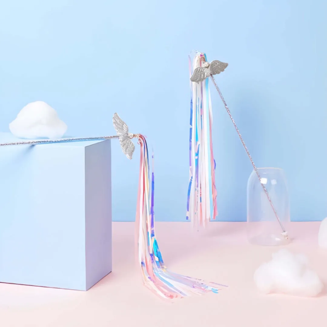 Fairy Wing Cat Teaser Stick Cat Toy