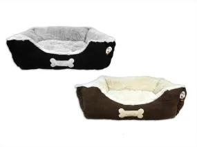 Faux Suede Pet Bed Large