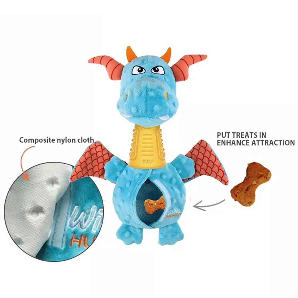 GiGwi Wild Hunter Interactive Plush Dog Toy (Lion)