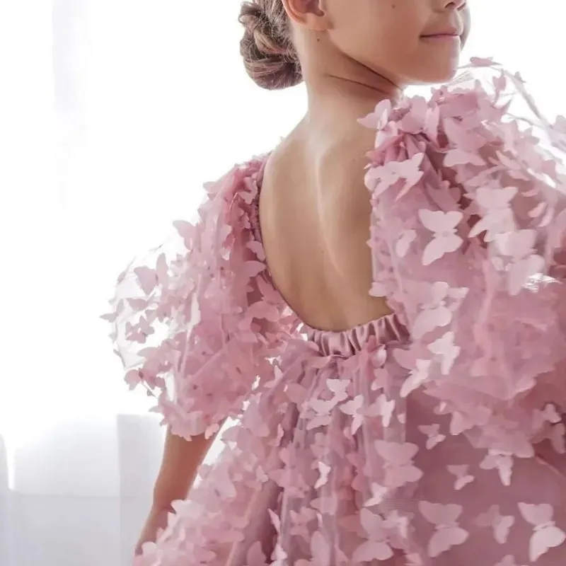 Girls' Princess Butterfly Tutu Dress