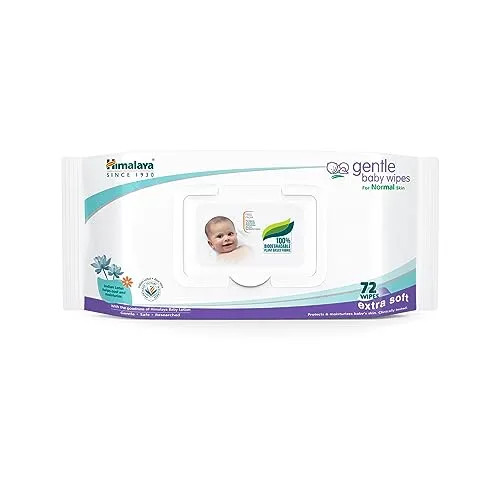 Himalaya Gentle Baby Wipes, 72 Wipes